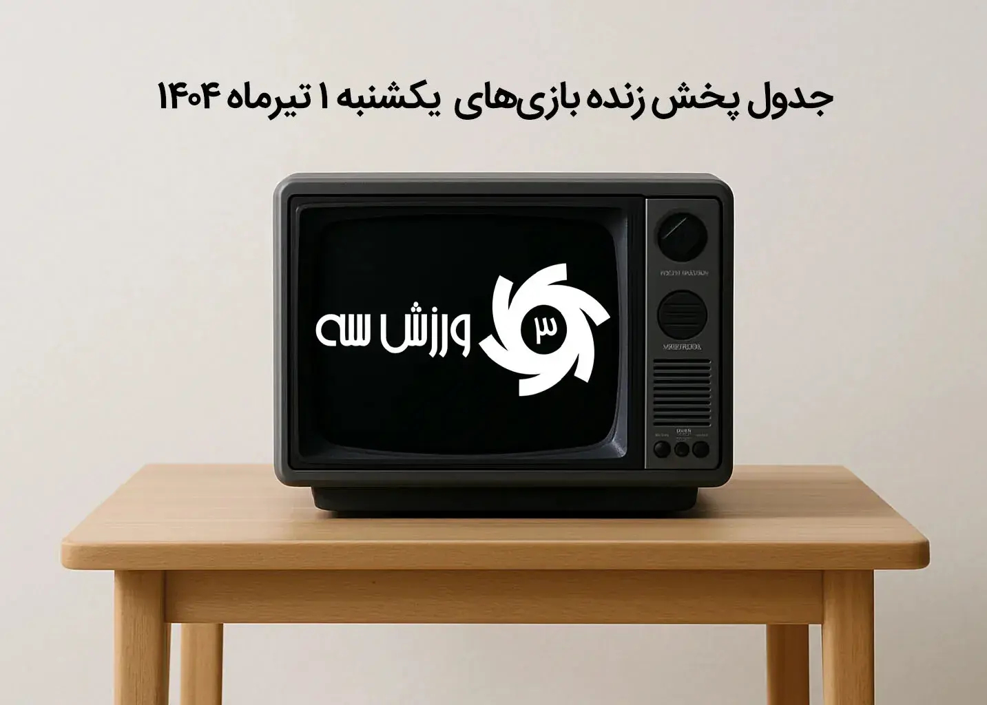 جدول پخش زنده بازی‌های یکشنبه 1 تیر