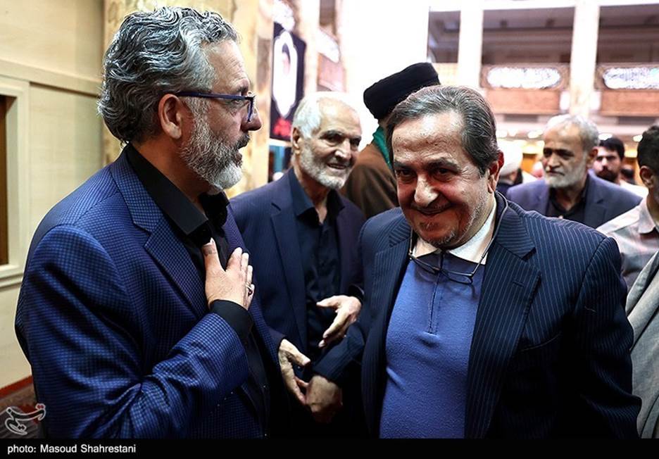 محمدعلی زم با تیپ متفاوت در مراسم چهلم رئیس دفتر فرماندهی کل قوا + تصویر