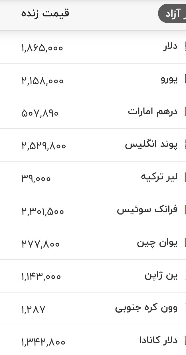 قیمت دلار، یورو و سایر ارزها امروز سهشنبه ۲۷ مردادماه ۱۴۰۵/ کف قیمتی دلار شکسته شد + جدول